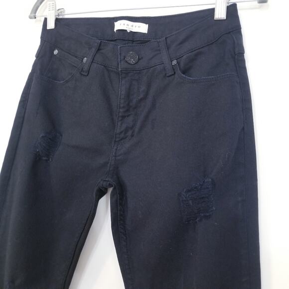 Sandro Paris Distressed Midrise Jeans - Picture 3 of 13